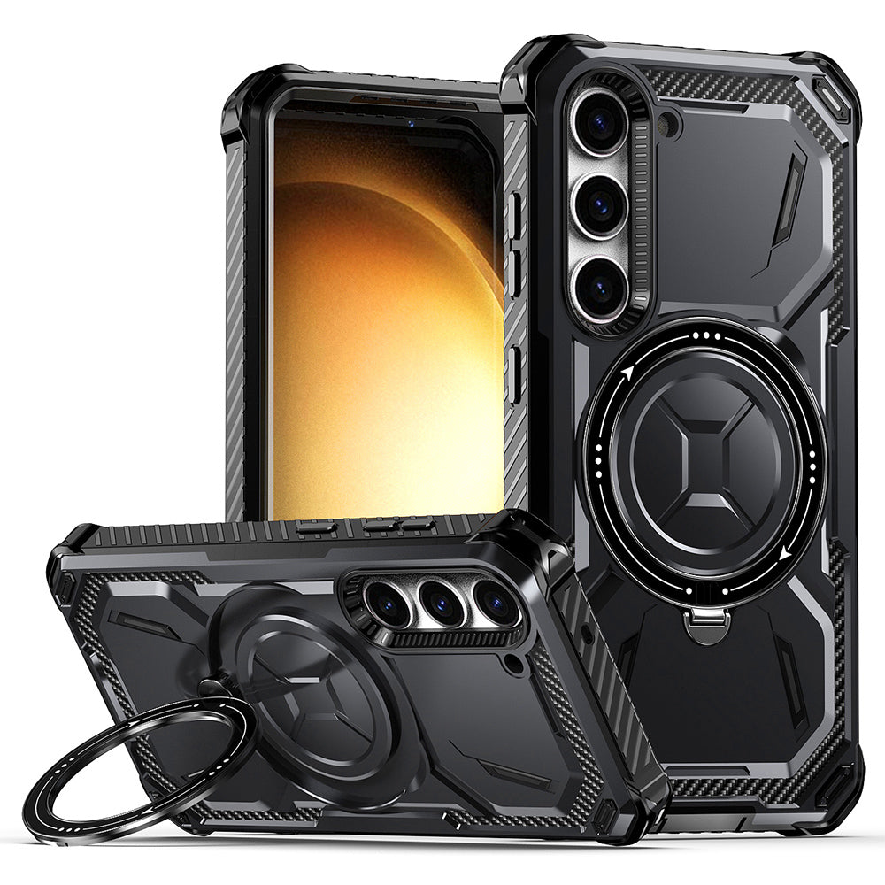 For Samsung Galaxy S23 Cell Phone Case PC TPU Magnetic Phone Cover with Ring Kickstand For Samsung Galaxy S23 Cell Phone Case PC TPU Magnetic Phone Cover with Ring Kickstand